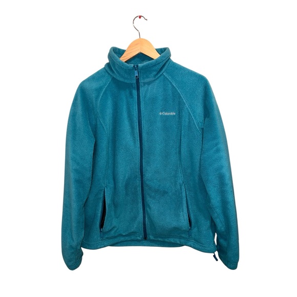 Columbia Turquoise Fleece Jacket - Picture 1 of 5